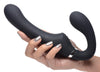 10X Vibrating Silicone Strapless Strap-on