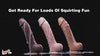 8.5 Inch Vibrating Squirting Dildo with Remote Control - Light