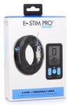 E-Stim Pro Silicone Vibrating Cock Ring with Remote Control