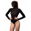 Opaque Masked Teddy with Beaded G-String