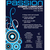 Passion Water and Silicone Blend Hybrid Lubricant