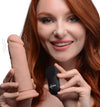 Power Player 28X Vibrating Silicone Dildo with Remote