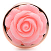 Rose Gold Anal Plug with Flower - Large