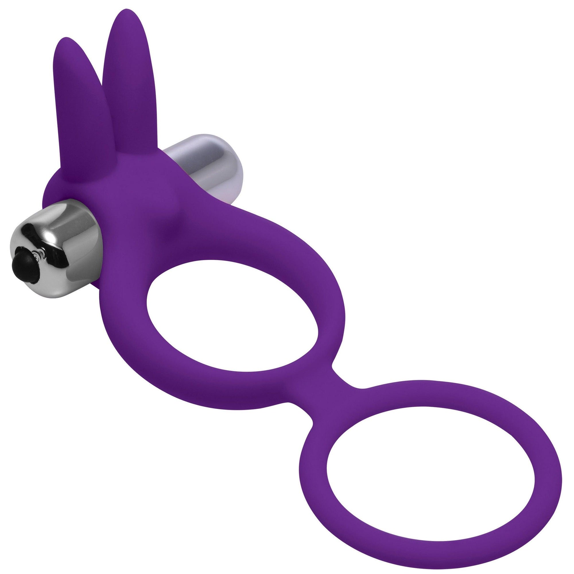Throbbin Hopper Cock and Ball Ring with Vibrating Clit Stimulator