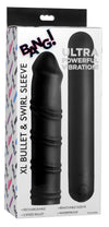 XL Silicone Bullet and Swirl Sleeve